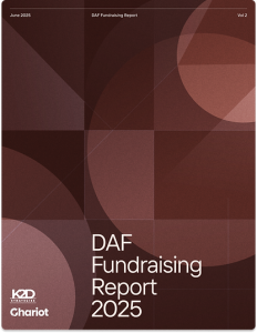 Cover of the 2025 DAF Fundraising Report