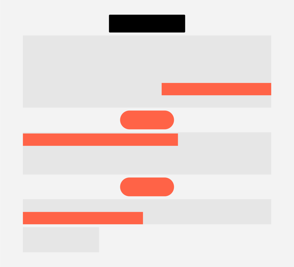 Illustration of marketing email elements