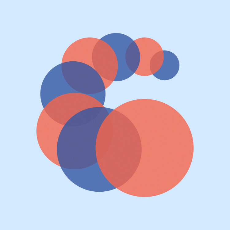 Illustration of overlapping circles